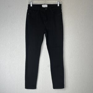 Current Elliott Solid Black Womens Jeans Size 28 Skinny The Stiletto Stretch